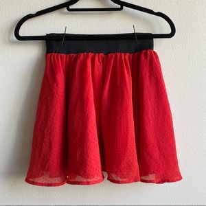 Polka Dot Chiffon Skirt - H&M